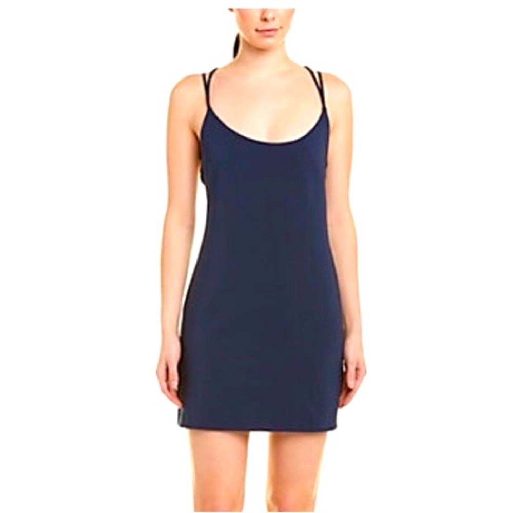 French Connection cross strap navy dress